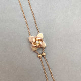 SALE - Vintage Slider Necklace with Pearl and Gold Pendant Hidden Page Sargisson 