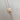 SALE - Vintage Slider Necklace with Pearl and Gold Pendant Hidden Page Sargisson 