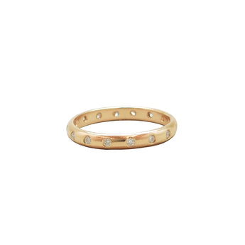SALE - 18K Smooth Diamond Wedding Band 3mm size 7 Hidden Page Sargisson 