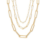 18K Small Staple Link Chain Necklace Page Sargisson 