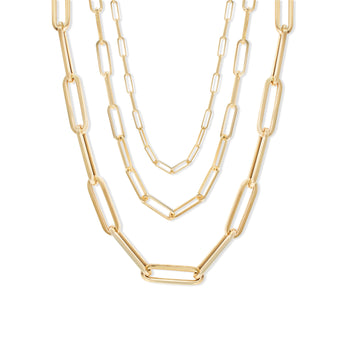 18K Small Staple Link Chain Necklace Page Sargisson 
