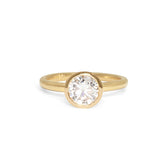 The Madison Engagement Ring Setting Hidden Page Sargisson 18K Yellow Gold Round 