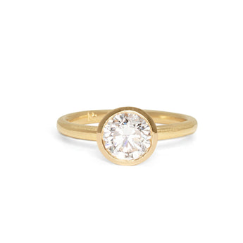 The Madison Engagement Ring Setting Hidden Page Sargisson 18K Yellow Gold Round 