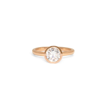 The Madison Engagement Ring Setting Hidden Page Sargisson 18K Rose Gold Round 