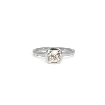 The Madison Engagement Ring Setting Hidden Page Sargisson Platinum Cushion 