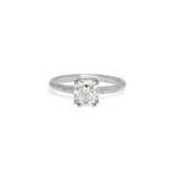 The Pacific Engagement Ring Setting with Pavé Gallery Hidden Page Sargisson Platinum Cushion 