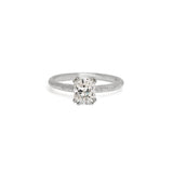 The Pacific Engagement Ring Setting with Pavé Gallery Hidden Page Sargisson Platinum Radiant 