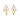 18K Chainlink Rainbow Sapphire Drop Earrings Earrings Sarraf Jewelers 