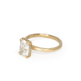 18K Pacific Pavé Engagement Ring - 1.88CT Cushion Lab Diamond Engagement Ring Page Sargisson 