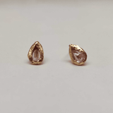 SALE - 18K Teardrop Studs in Pink Sapphire Earrings Page Sargisson 