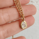 18K Diamond Charm - 0.67CT Pear Charm Page Sargisson 