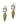 White Topaz Crown work Spears earrings Consignment Ray Griffiths 