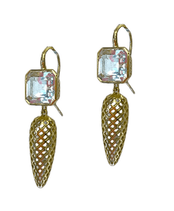 White Topaz Crown work Spears earrings Consignment Ray Griffiths 
