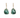 18K Faceted Emerald Bell Shaped Prong Earrings Earrings Page Sargisson 