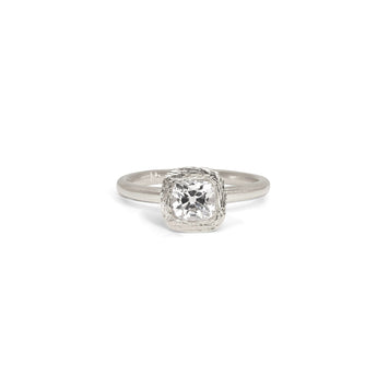 The Smith Engagement Ring Setting Hidden Page Sargisson Platinum Cushion 