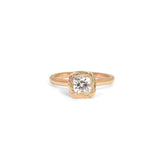 The Smith Engagement Ring Setting Hidden Page Sargisson 18K Rose Gold Cushion 
