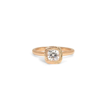 The Smith Engagement Ring Setting Hidden Page Sargisson 18K Rose Gold Cushion 