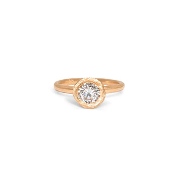 The Smith Engagement Ring Setting Hidden Page Sargisson 18K Rose Gold Round 