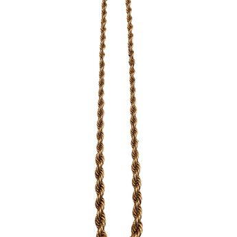 VINTAGE - 14K Graduated Rope Chain Apex 