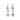 18K Triple Drop Earring in Pink Sapphire Earrings Page Sargisson 