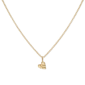 Teeny Tiny Necklace- Single Shape Necklace Page Sargisson 10K Gold Heart 