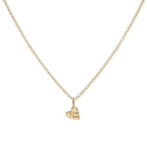 Teeny Tiny Necklace- Single Shape Necklace Page Sargisson 10K Gold Heart 