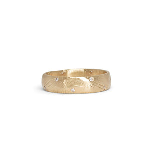 Perfect Band with 12 Diamonds Rings Page Sargisson 18K Gold 4 