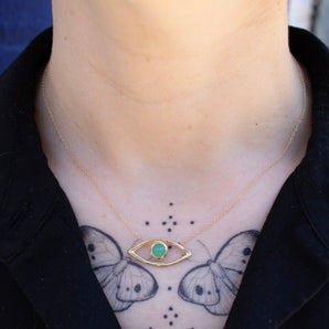10K Semi-Precious Stone Evil Eye Necklace Necklace Page Sargisson 