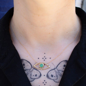 10K Semi-Precious Stone Evil Eye Necklace Necklace Page Sargisson 