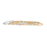 18K Gold Carved Skinny Band with Diamonds Rings Page Sargisson 