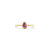 18K Teardrop Ring in Ruby Rings Page Sargisson 