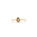 18K Teardrop Ring in Yellow Sapphire Rings Page Sargisson 