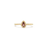 18K Teardrop Ring in Poppy Red Sapphire Rings Page Sargisson 