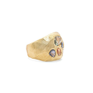 18K Sapphire Cocktail Ring - Pastel Rainbow Rings Page Sargisson 