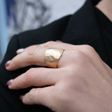 18K Wide Angled Ring Rings Page Sargisson 