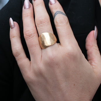 18K Wide Angled Ring Rings Page Sargisson 