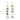18K Five Drop Geometric Earrings In Ombre Blue Sapphires Earrings Page Sargisson 
