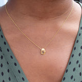 18K Oval Slider Necklace in Yellow Sapphire Necklace Page Sargisson 