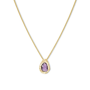 18K Freeform Slider Necklace in Purple Sapphire Necklace Page Sargisson 