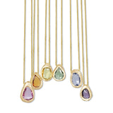 18K Freeform Slider Necklace in Purple Sapphire Necklace Page Sargisson 