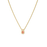 18K Teardrop Slider Necklace in Poppy Red Sapphire Necklace Page Sargisson 