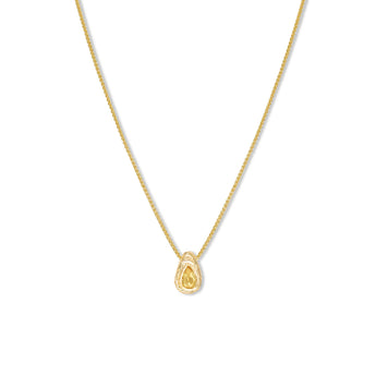 18K Teardrop Slider Necklace in Yellow Sapphire Necklace Page Sargisson 