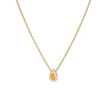 18K Teardrop Slider Necklace in Orange Sapphire Necklace Page Sargisson 