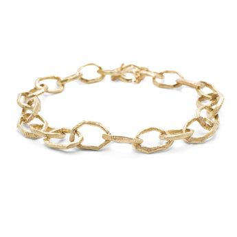 18K Hand Carved Small Link Bracelet Bracelet Page Sargisson 