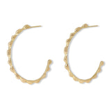 18K Wave Hoop Earrings Large Earrings Page Sargisson 