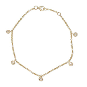 18K 5 Diamond Dot Bracelet Bracelet Page Sargisson 