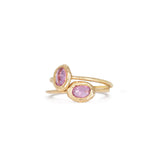 18K Oval Stone Ring in Pink Sapphire Rings Page Sargisson 
