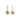 18K Freeform Drop Earring in Dark Green Sapphire earrings Page Sargisson 