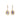 18K Freeform Drop Earring in Lilac Purple Sapphire earrings Page Sargisson 