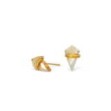 18K Kite Stud Earrings in Citrine Earrings Gemorex Small 